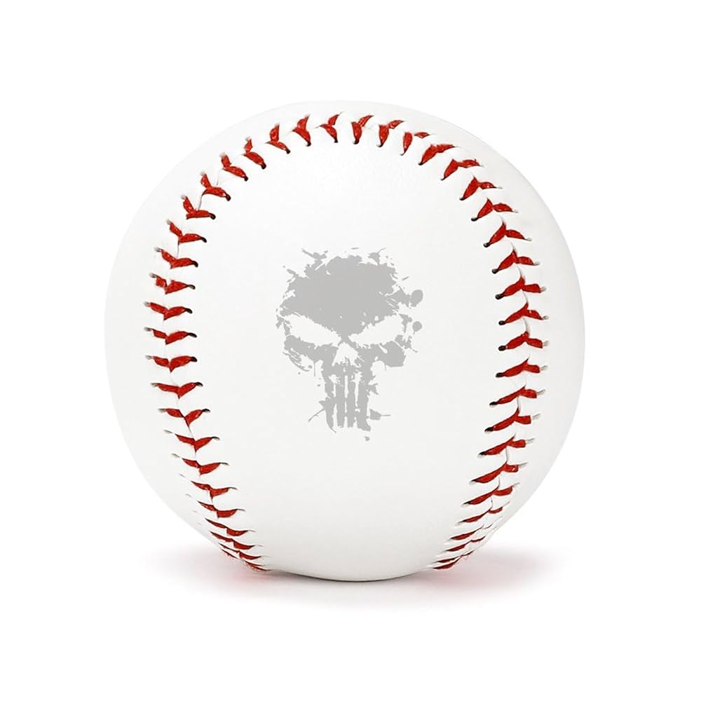 【新作穴あきver. 】即発送！66枚(ハーフ12枚)ホワイトホールデッキパッド Amazon | 野球ボール 骸骨 頭蓋 骨柄 キャッチボール 軟式/準